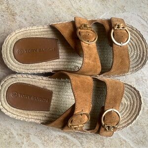 Tory Burch Selby two-band espadrille slide sandal